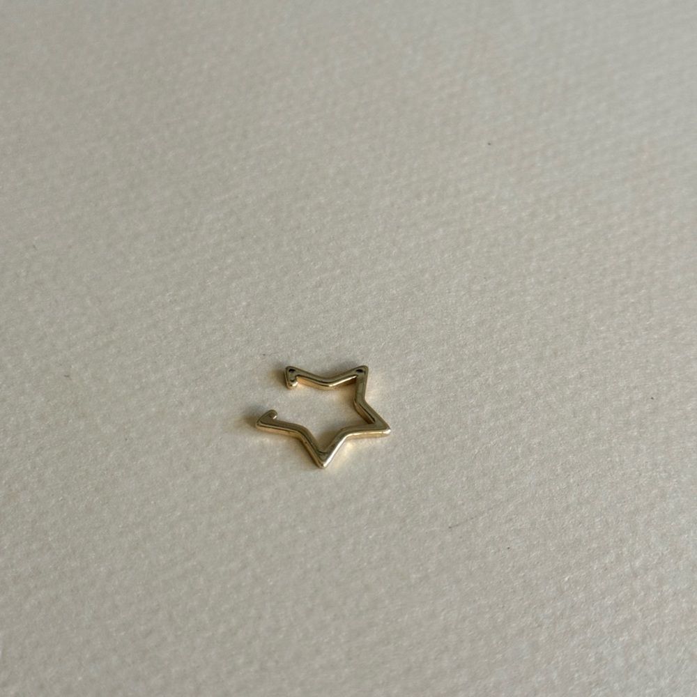 Star cuff Earrings N1622 - Picture 2 of 3